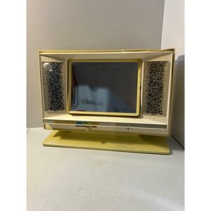 Vintage Solaray The Perfect Touch Lighted Makeup Mirror 4 Settings Yellow MCM